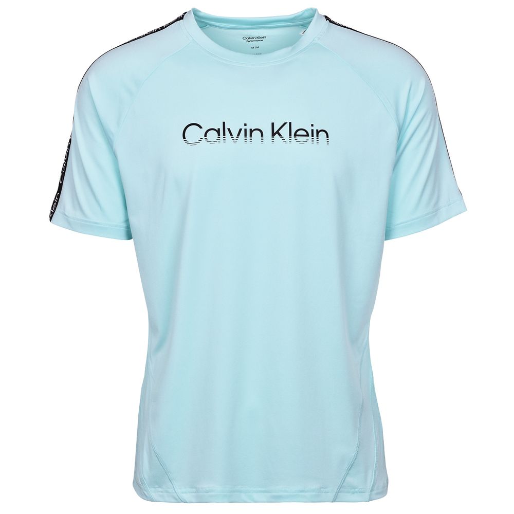 Мужская теннисная футболка Calvin Klein WO SS T-shirt - blue tint