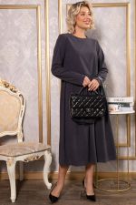 Платье из вельвета Андреа (графит) П14801-25М LT Collection
