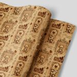 Упаковочная бумага, Крафт (0,7*10 м) Встреча (плюшевые мишки), 1 шт.