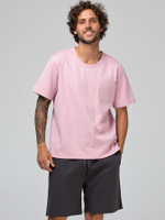 Мужской костюм для дома и отдыха: футболка и шорты (Размер: L) (Цвет: желтый)