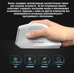 Мышь Вертикальная беспроводная Zelotes F-36