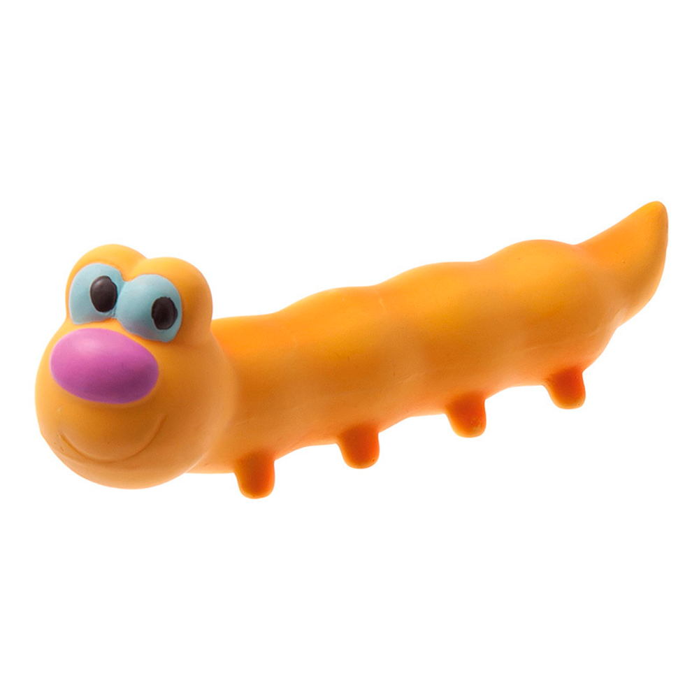 Игрушка латекс "Гусеница" 19 см