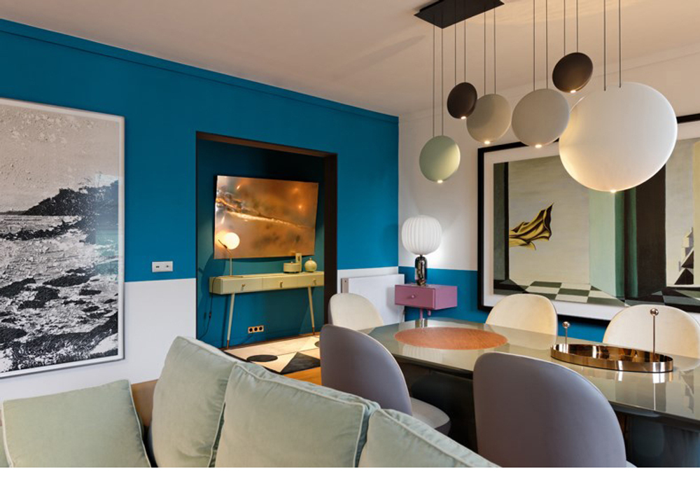 Pendant design lamp Cosmos by Vibia (4 lampshade )