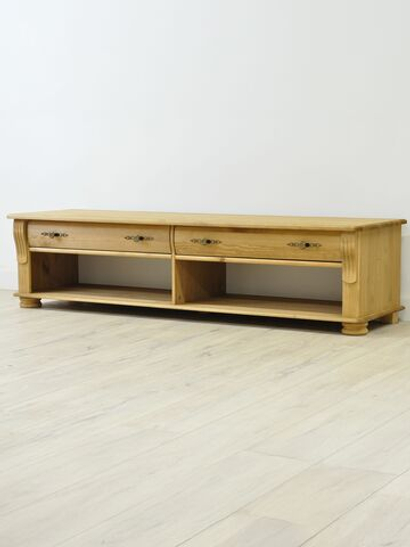 Тумба под телевизор Сюзанна, 160 см, с ящиками, бейц