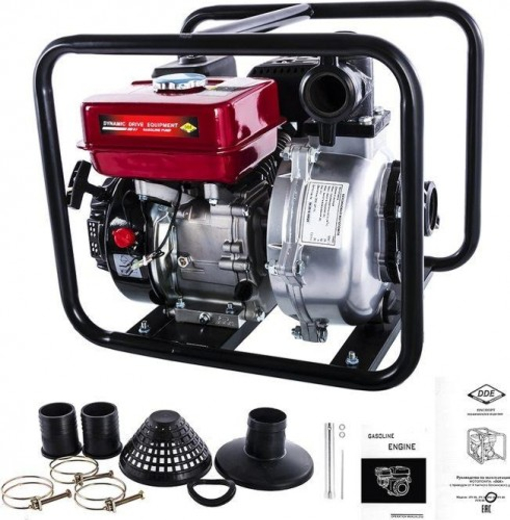Мотопомпа бензиновая DDE PH50 для слабозагрязненной воды, высоконапорная