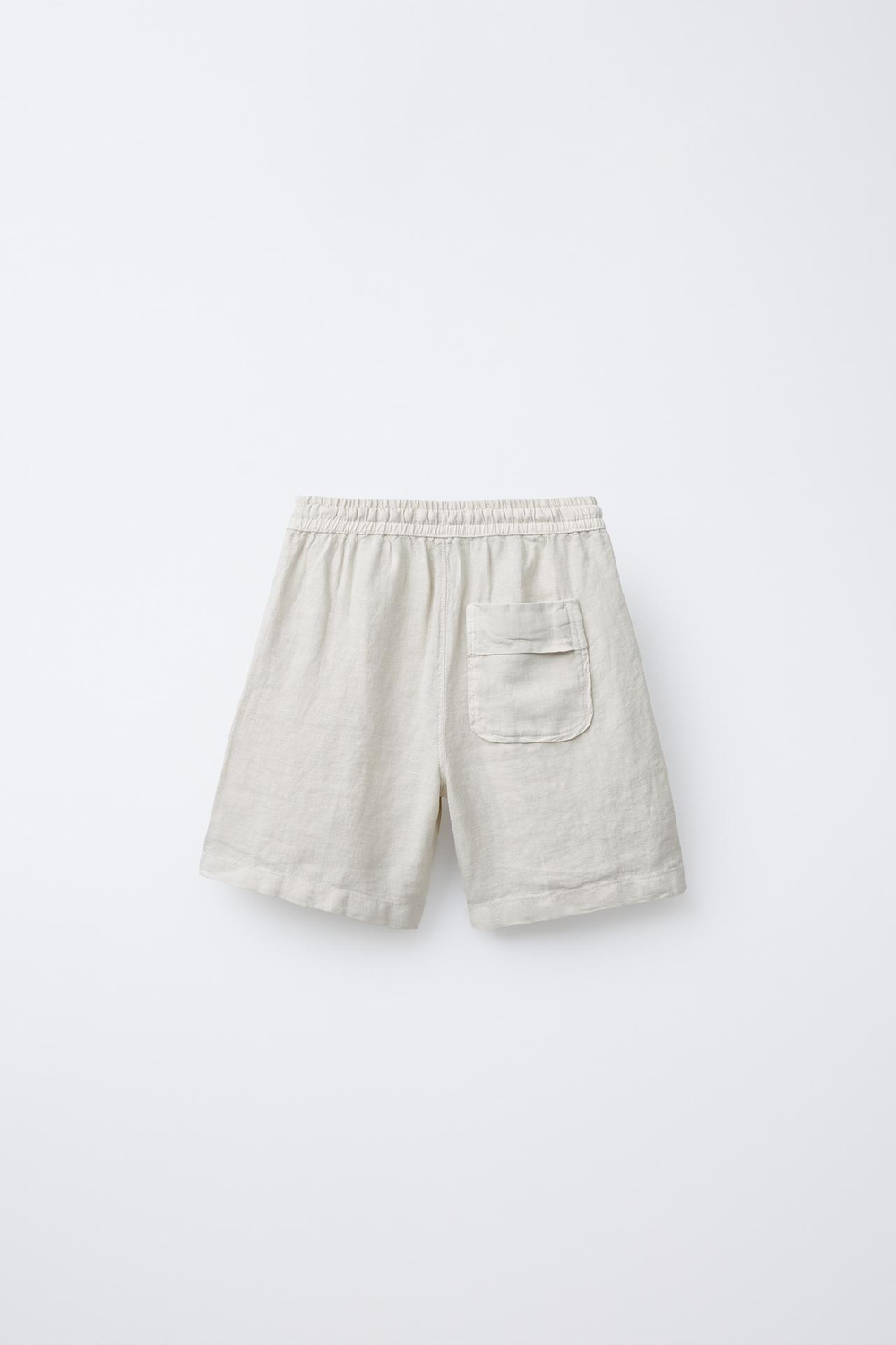 ZARA ШОРТЫ ИЗ 100% ЛЬНА, ПЕСОЧНЫЙ