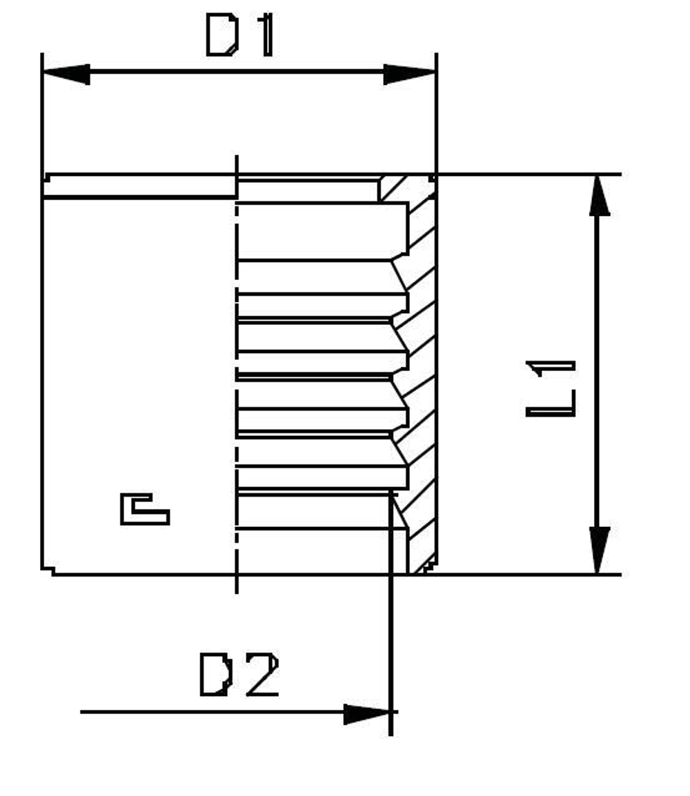 Муфта DN 08 1SN/2SC