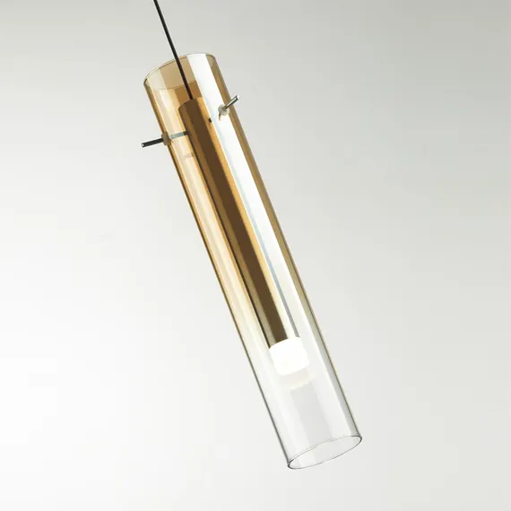 5062/5LB PENDANT ODL24 383 золотой/янтарный/металл/стекло Подвес LED 5W 3000K SHINY