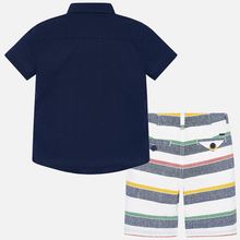 Льняной комплект на лето Mayoral, рубашка и шорты
