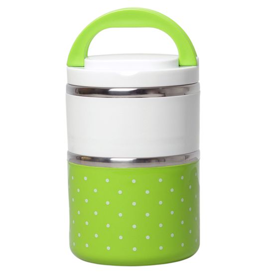 Ланч-бокс двойной круглый 1080 мл. Kamille КМ 2103