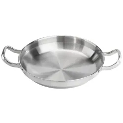 Сковорода для подачи 23 см h5,2 см 1600 мл круглая нерж. 2 ручки P.L. Proff Cuisine