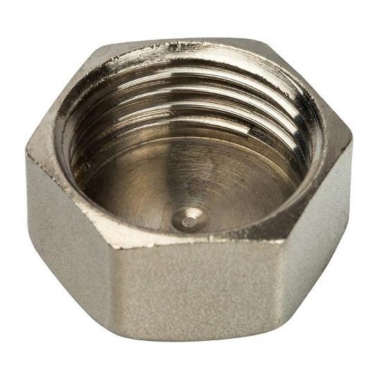 Заглушка Stout 1/2" ВР с внутренней резьбой никелированная латунная SFT-0027-000012