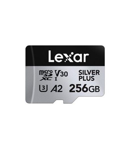 Карта памяти Lexar Professional SILVER PLUS microSDXC 256GB UHS-I U3 V30 C10 A2, R/W 205/150 МБ/с