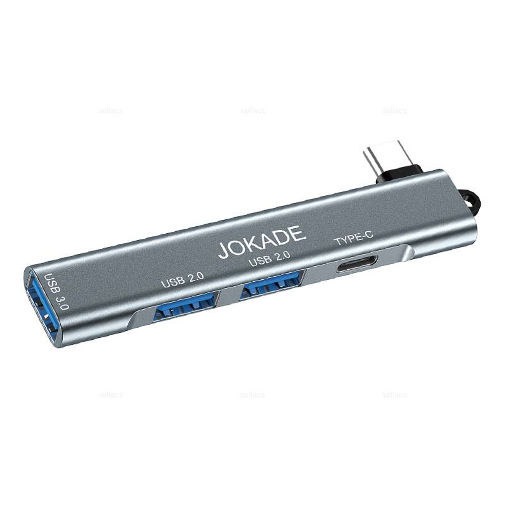Преобразователь 4 в 1 (Type-C в Type-C+ USB2.0*2+USB3.0) Jokade JC023