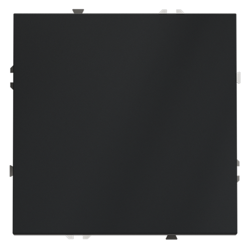 Выключатель с самовозвратом встраиваемый VOLTUM S70 одноклавишный 10А, (графит)