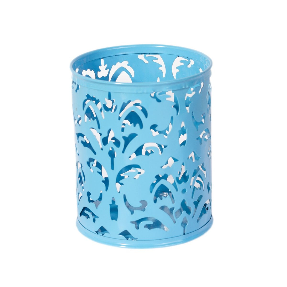 Подставка-стакан для канцтоваров Alingar, металлическая, круглая, узор "Зима", ассорти