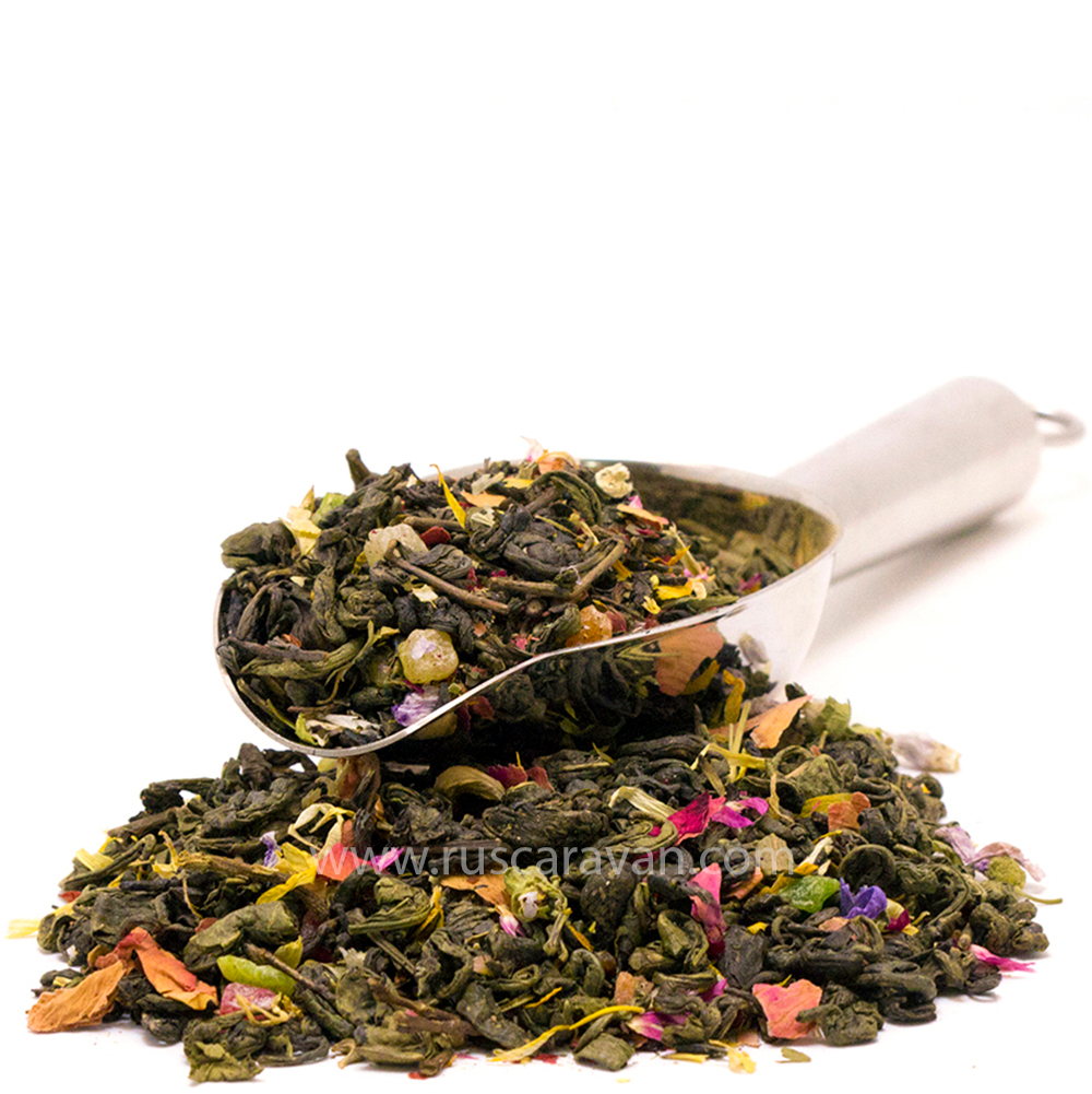4604 Чай зеленый ароматизированный ПРЕМИУМ коллекция "Графский десерт"