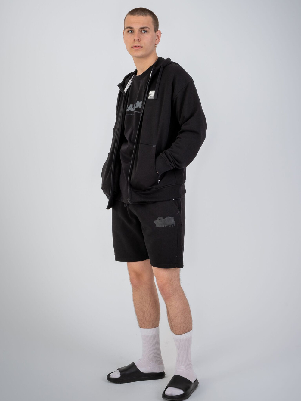 Толстовка мужская ORIGINAL CREATOR ERROR_404 ZIP HOODIE, Черный