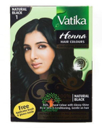 Краска для волос Dabur Vatika Henna Natural Black №1 на основе хны Черная