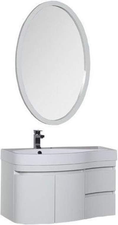 Мебель для ванной Aquanet Сопрано 95 L белый (2 дверцы 2 ящика)
