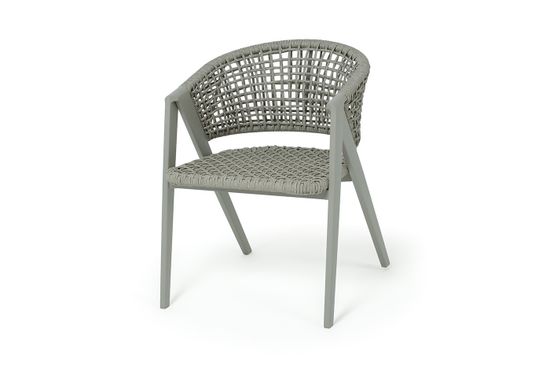 "Амстердам" плетеный стул из искусственного ротанга, цвет серый