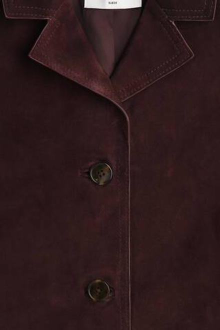 H&M Замшевая куртка, бордовый