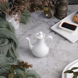Соусник 100 мл бутылочка для соевого соуса белый фарфор P.L. Proff Cuisine [6]