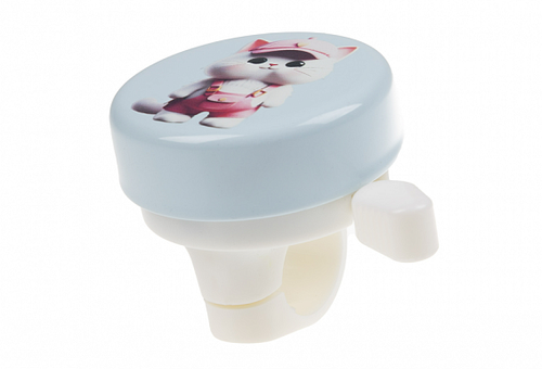 Звонок 23-45S-37 сталь/пластик, бело-голубой диаметр 54мм