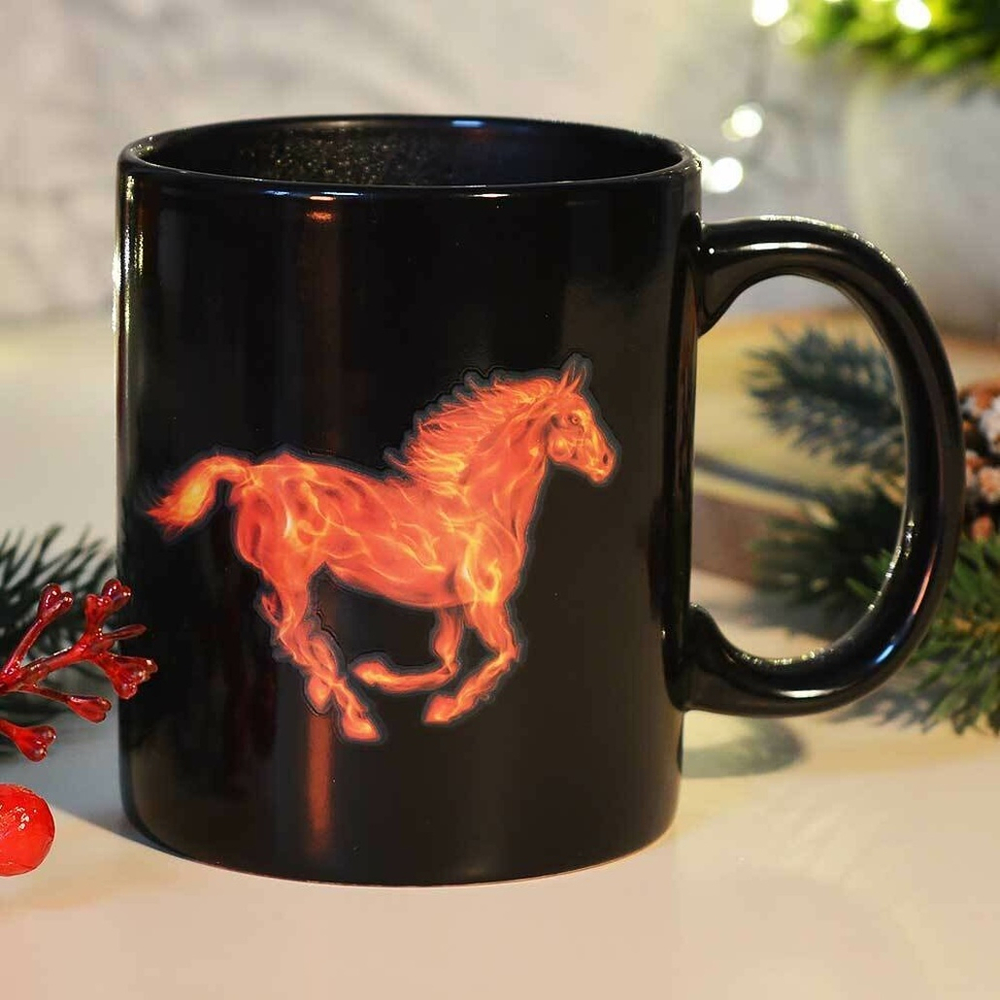 Кружка-хамелеон 350мл Огненная лошадь, MFK20595