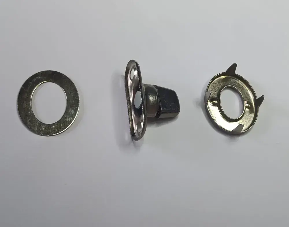 Пряжка поворотная с люверсами металлическая 10 шт / Поворотный замок