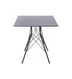 "Конте" интерьерный стол из HPL 70x70см, цвет "серый гранит"