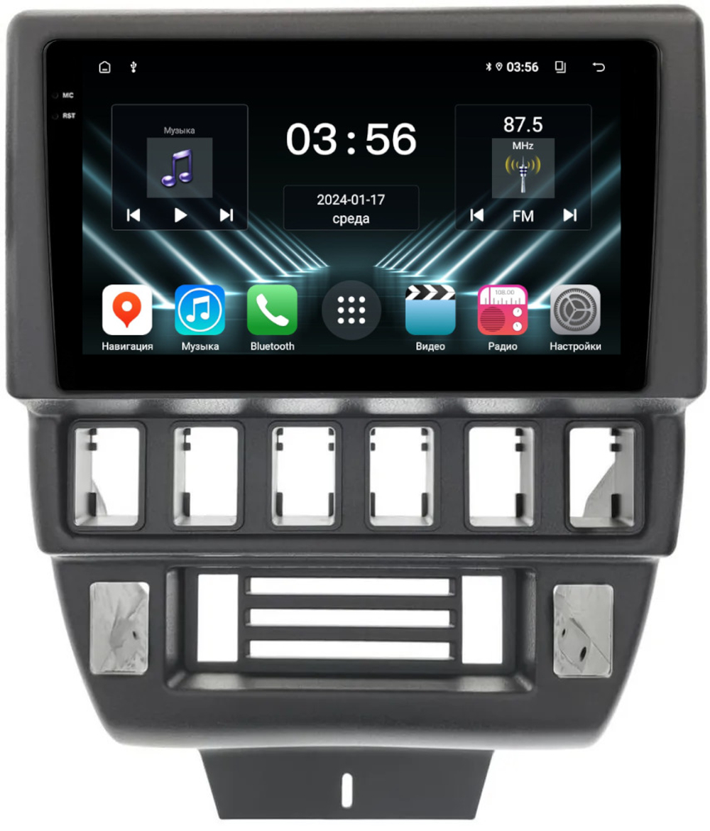 Магнитола для Lada 4x4, Urban, Bronto 1993-2019 - FarCar DX3041M монитор 9.5" IPS на Android 13, 4+64Гб, CarPlay