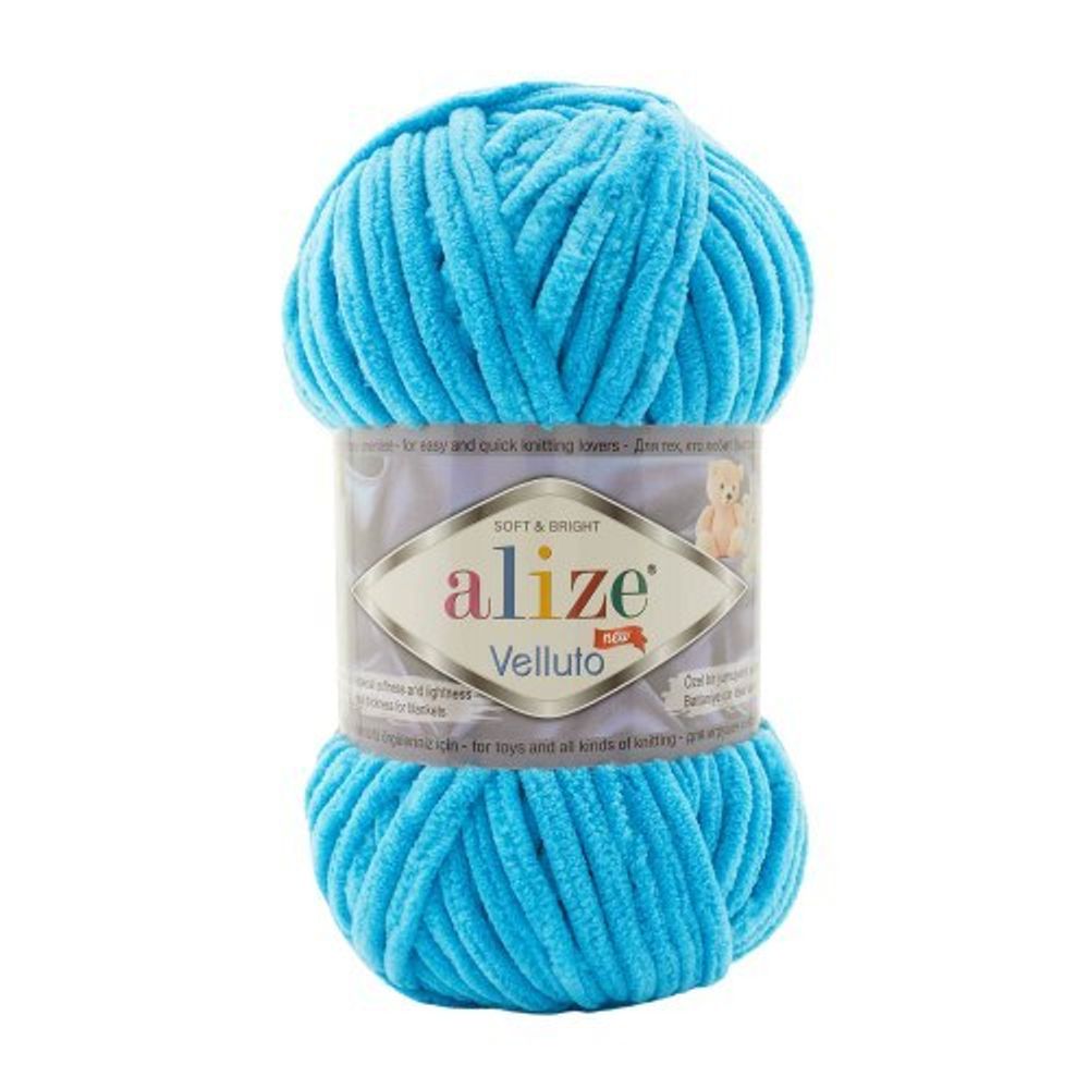 ALIZE &quot;VELLUTO&quot;, 16 ярко-голубой