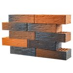 «Пятый элемент», 0.7НФ «Регенсбург» 250х85х65, «Евроформат пустотелый» Флэш руст - Кирпич лицевой керамический пустотелый