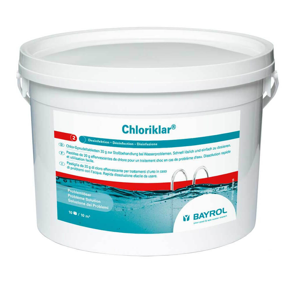 Хлориклар (Chloriklar), 5 кг ведро, табл. 20 г, быстрорастворимый хлор для дезинфекции воды, Bayrol (4531114)