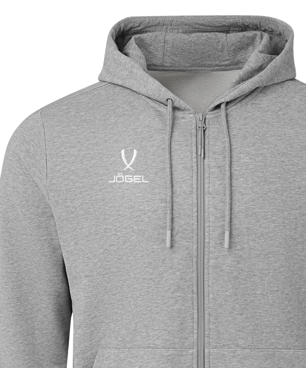 Флисовое худи на молнии ESSENTIAL Cotton Fleece FZ Hoodie, серый меланж, детский