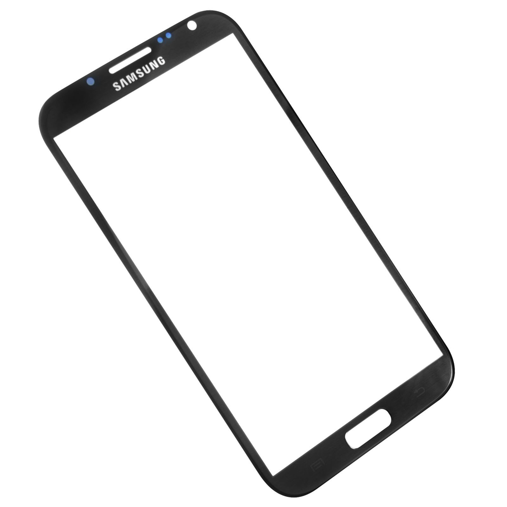 Стекло для Samsung GALAXY Note 4 (Белое/Черное)