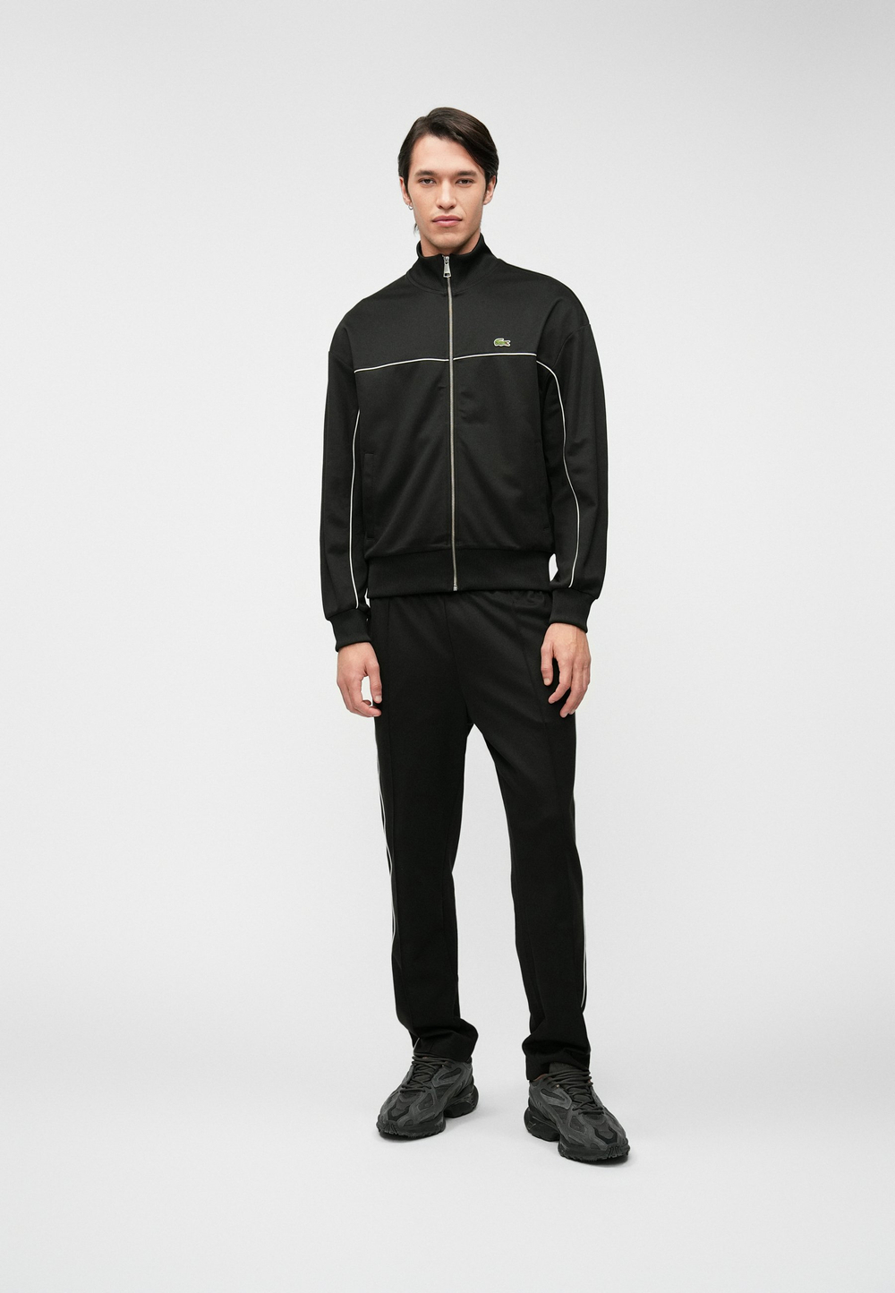 Lacoste Толстовка на молнии - Чёрный (LA222S0G1-Q11)
