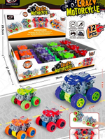 Машина инерционная «Квадроцикл», 8,7*8,7*8,5 см, вращающаяся 360°, в шоу-боксе, микс