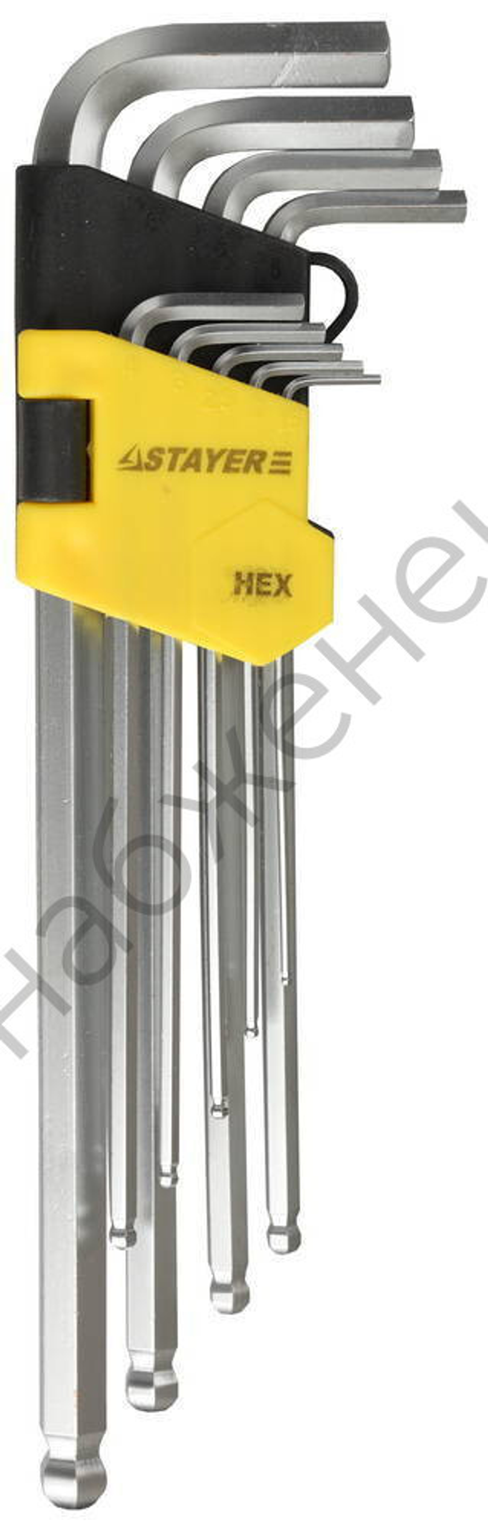 STAYER 8 шт, Набор длинных имбусовых ключей (2741-H9-2)