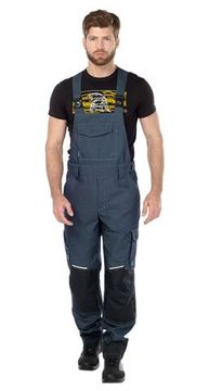 Полукомбинезон "Левел" (синий/черный)