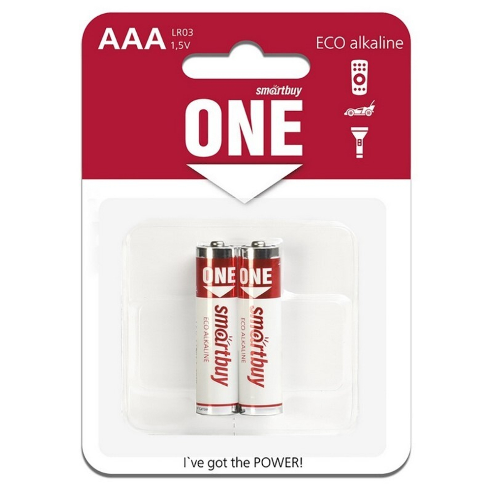 Батарейка Smartbuy ONE LR03/2B ААА (SOBA-3A02B-Eco)