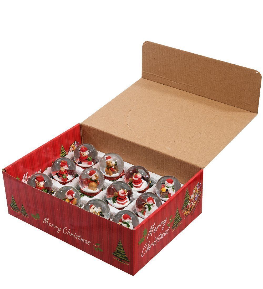 PM-80 Комплект из двенадцати шаров со снегом «Новогодние Подарки»