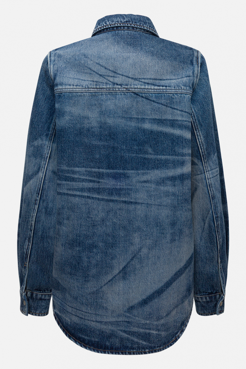 Джинсовая рубашка acid wash