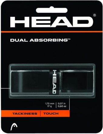Теннисные намотки базовые Head Dual Absorbing 1p - черный