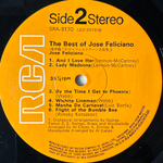 Jose Feliciano ‎– The Best Of Jose Feliciano 2LP (Япония 1974г.)
