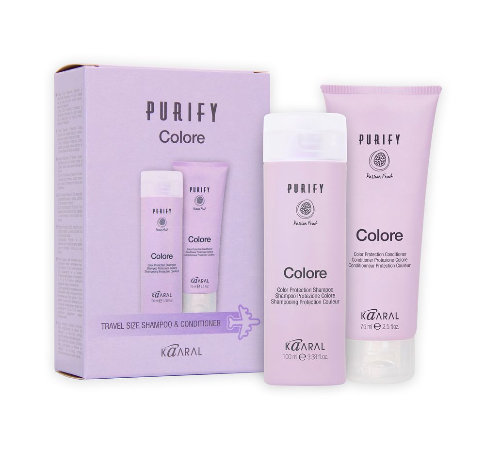 Набор KAARAL Purify Colore Shampoo &amp; Conditioner Travel Kit для окрашенных волос (шампунь 100 мл. + кондиционер 75 мл.)