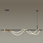 4397/40L HIGHTECH ODL23 263 черный/античная бронза/металл/канат Подвесной св-к с раздельн. вкл IP20 LED 40W 1580Лм 3000K CORDA