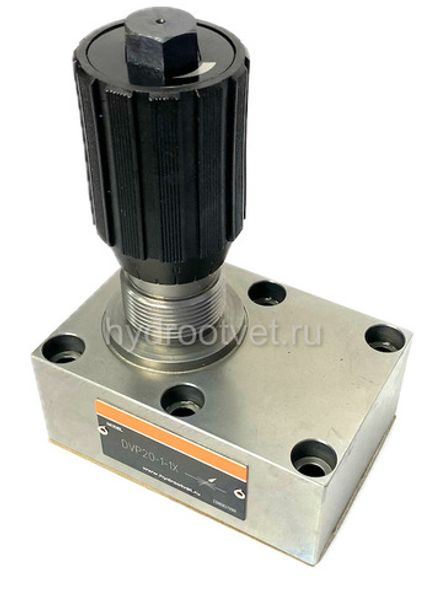 DRVP30-1-10 - Дроссель с обратным клапаном на плиту c рукояткой, Ду30