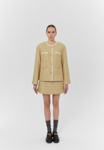 Юбка твидовая, золотой